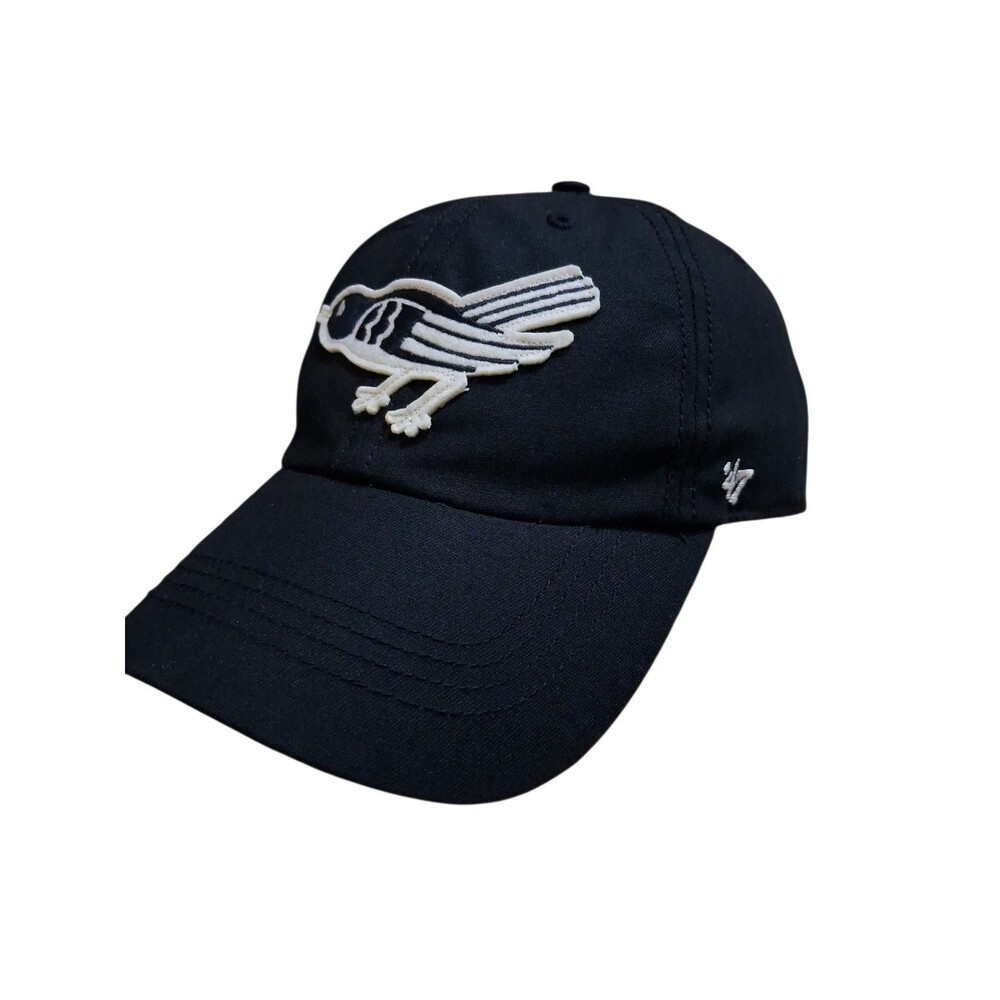 ’47 Brand Baltimore Orioles Cooperstown Bird Logo Black Strapback Hat MLB